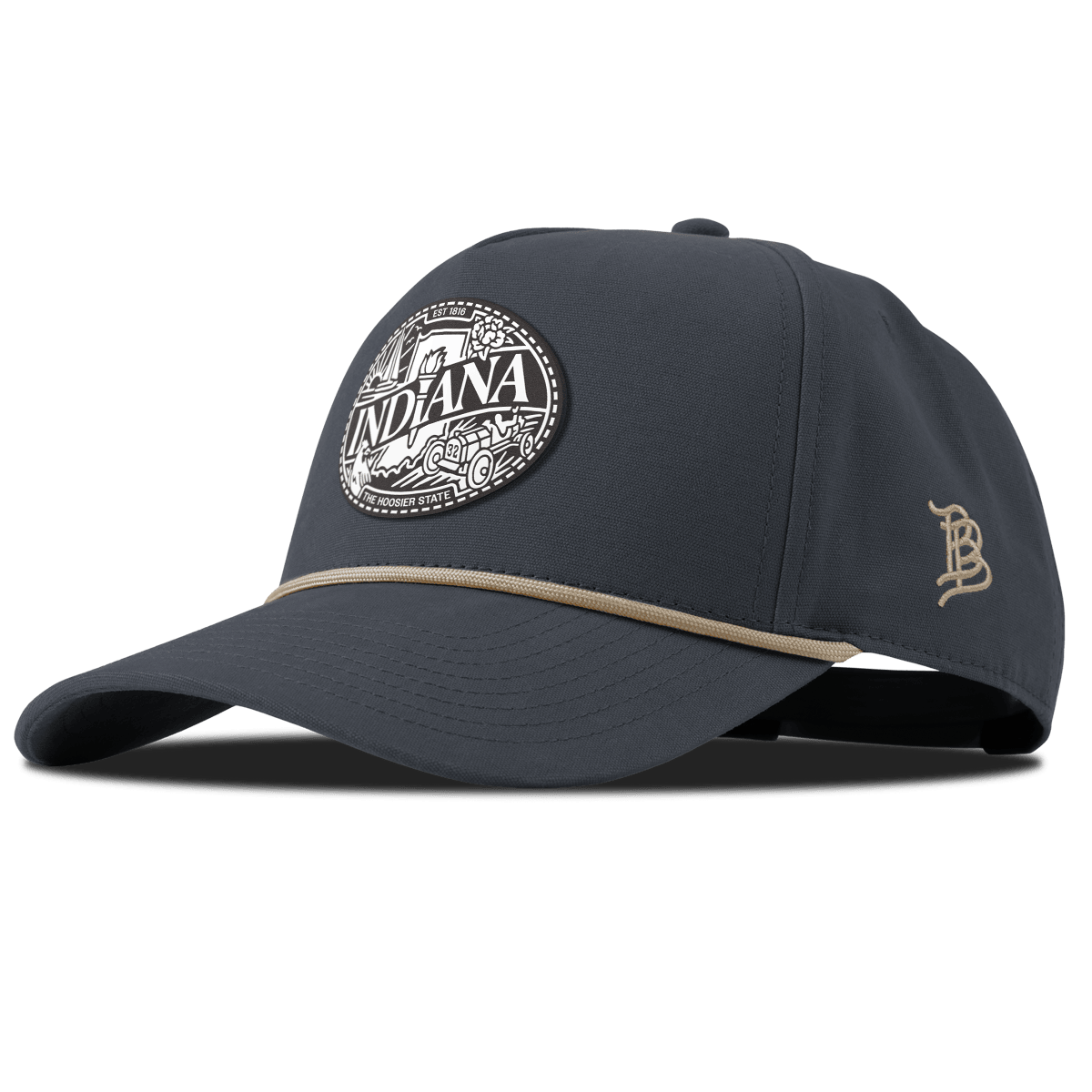 Indiana Traveler Curved Canvas 5 Panel Rope Vintage Navy
