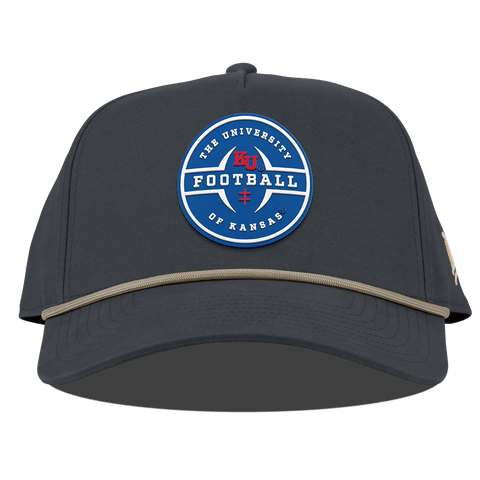 University of Kansas "Kansas Football Legacy" Curved Canvas 5 Panel Rope Vintage Navy