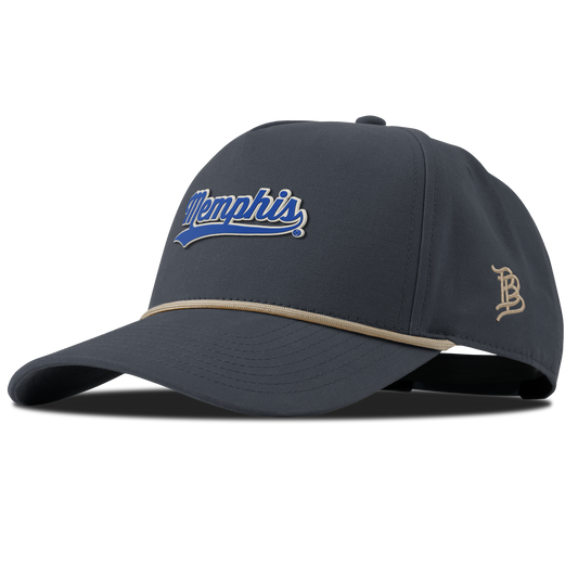 University of Memphis "Memphis Script" Curved Canvas 5 Panel Rope Vintage Navy