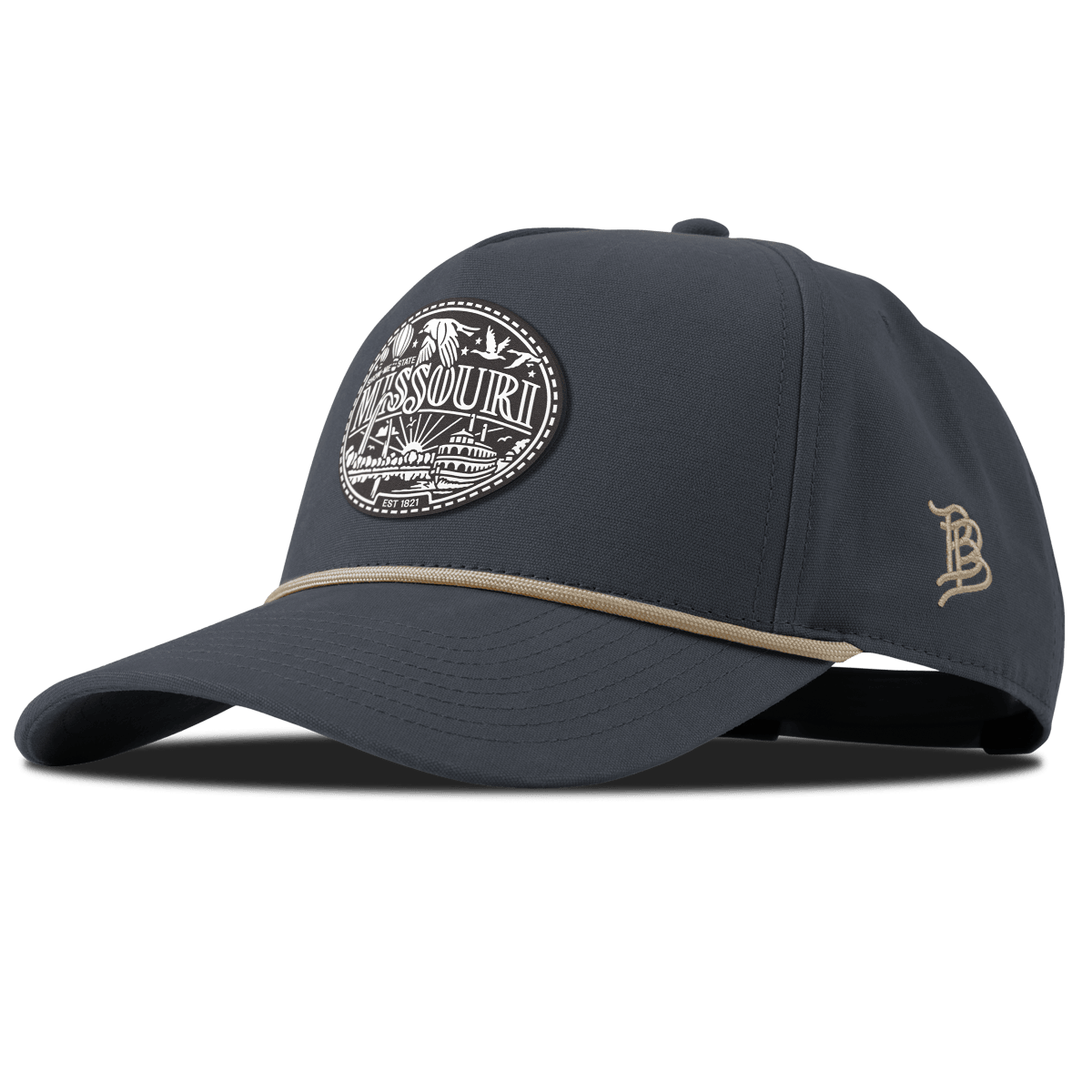 Missouri Traveler Curved Canvas 5 Panel Rope Vintage Navy
