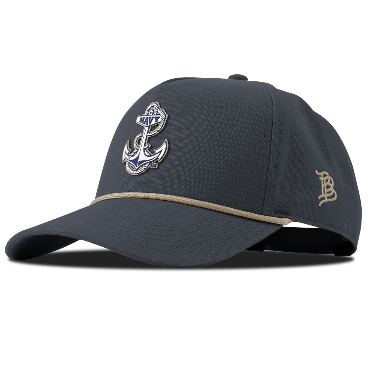 United States Naval Academy "Naval Academy Midshipman" Curved Canvas 5 Panel Rope Vintage Navy