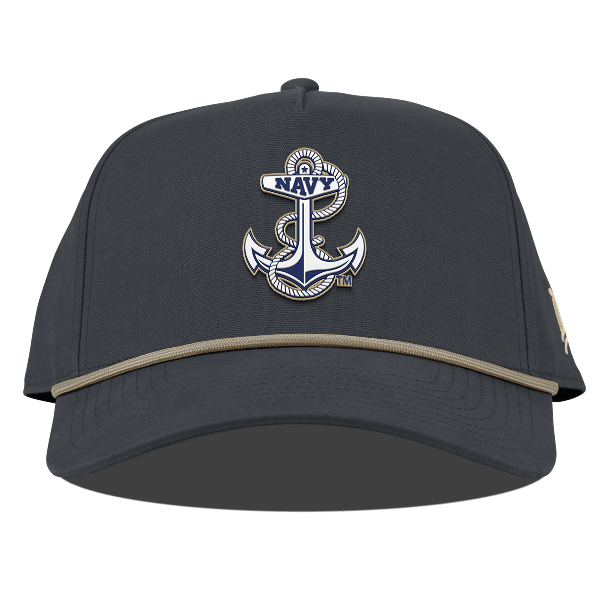 United States Naval Academy "Naval Academy Midshipman" Curved Canvas 5 Panel Rope Vintage Navy