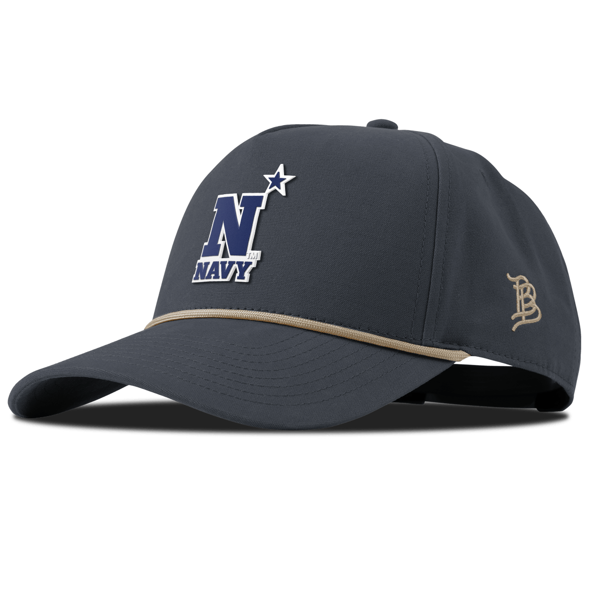 United States Naval Academy "Naval Academy Team Logo Navy" Curved Canvas 5 Panel Rope Vintage Navy