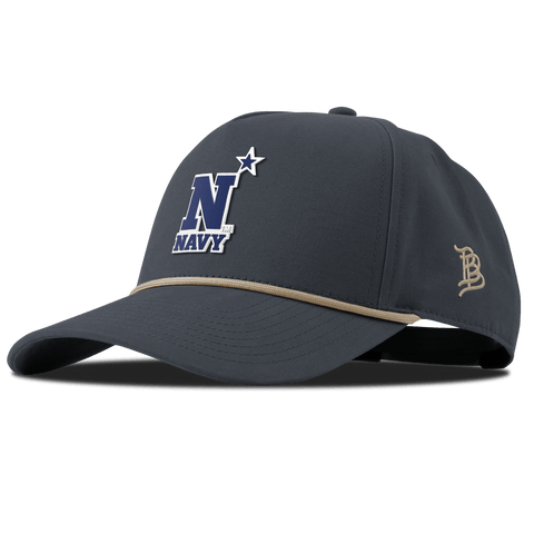 United States Naval Academy "Naval Academy Team Logo Navy" Curved Canvas 5 Panel Rope Vintage Navy