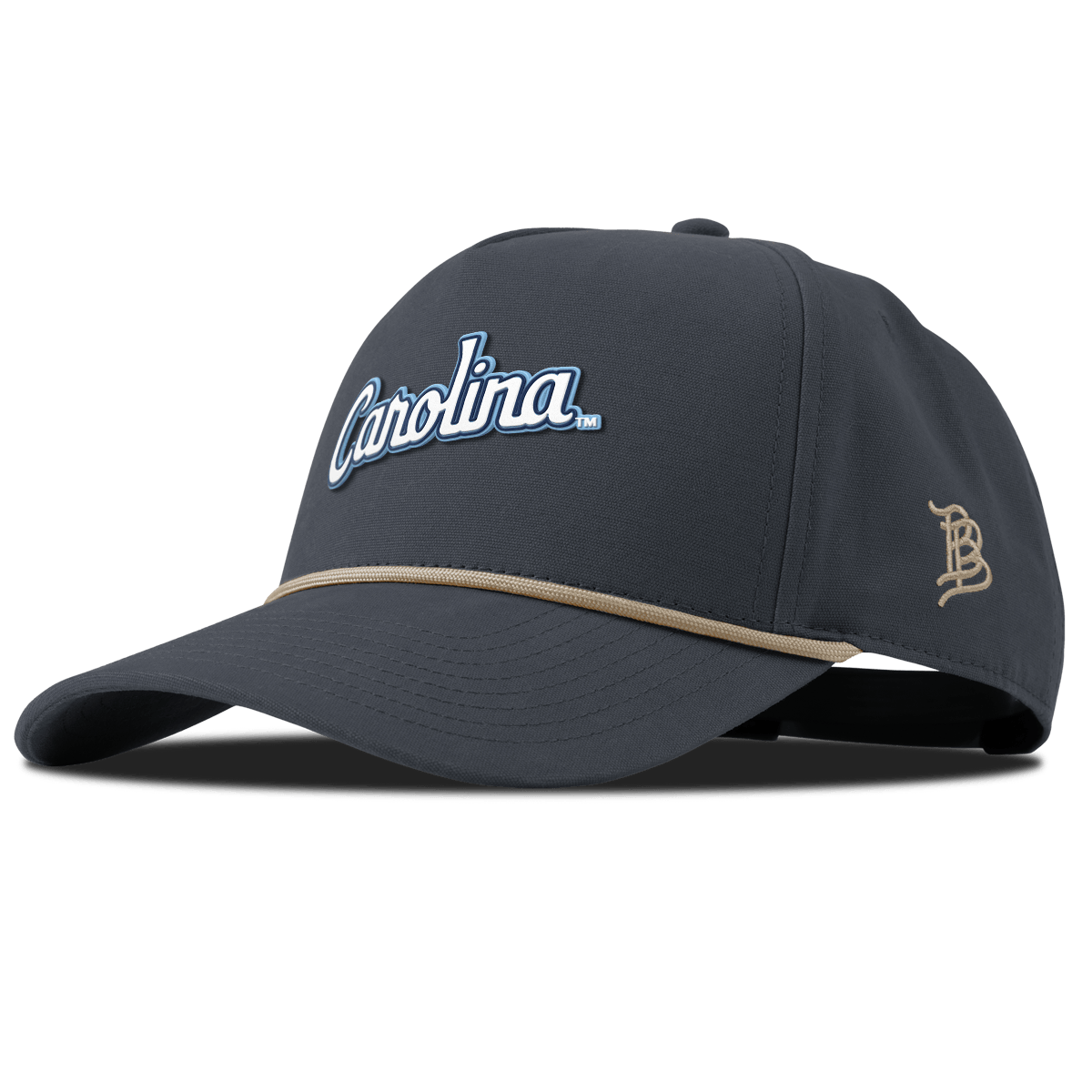 University of North Carolina "North Carolina Script" Curved Canvas 5 Panel Rope Vintage Navy