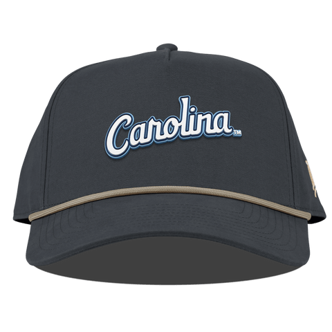 University of North Carolina "North Carolina Script" Curved Canvas 5 Panel Rope Vintage Navy
