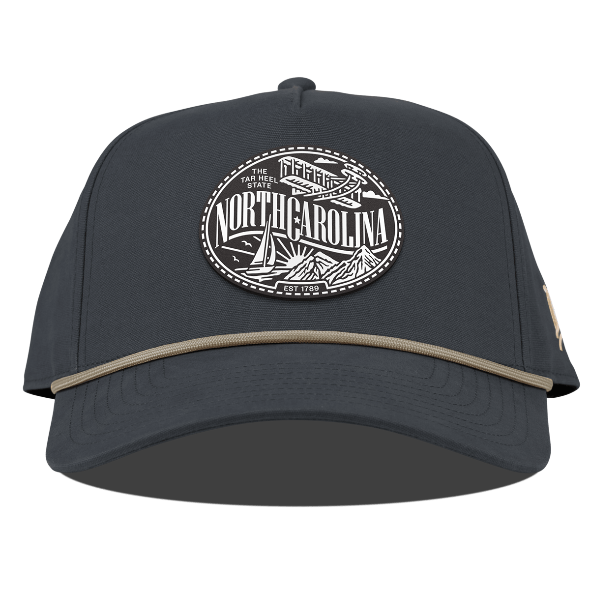 North Carolina Traveler Curved Canvas 5 Panel Rope Vintage Navy