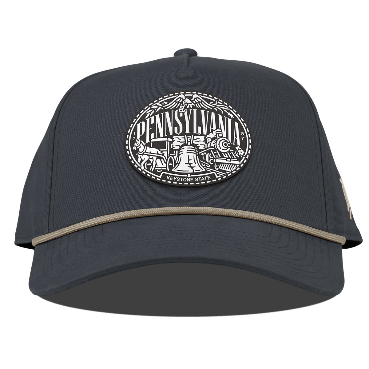 Pennsylvania Traveler Curved Canvas 5 Panel Rope Vintage Navy