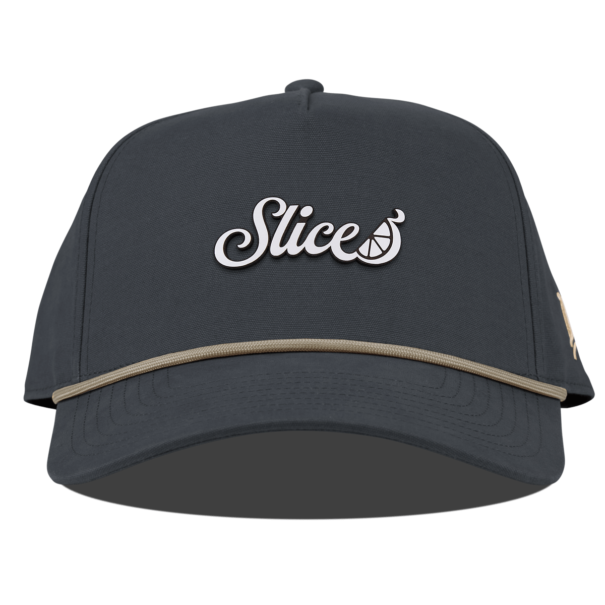 Sliced Script Curved Canvas 5 Panel Rope Vintage Navy