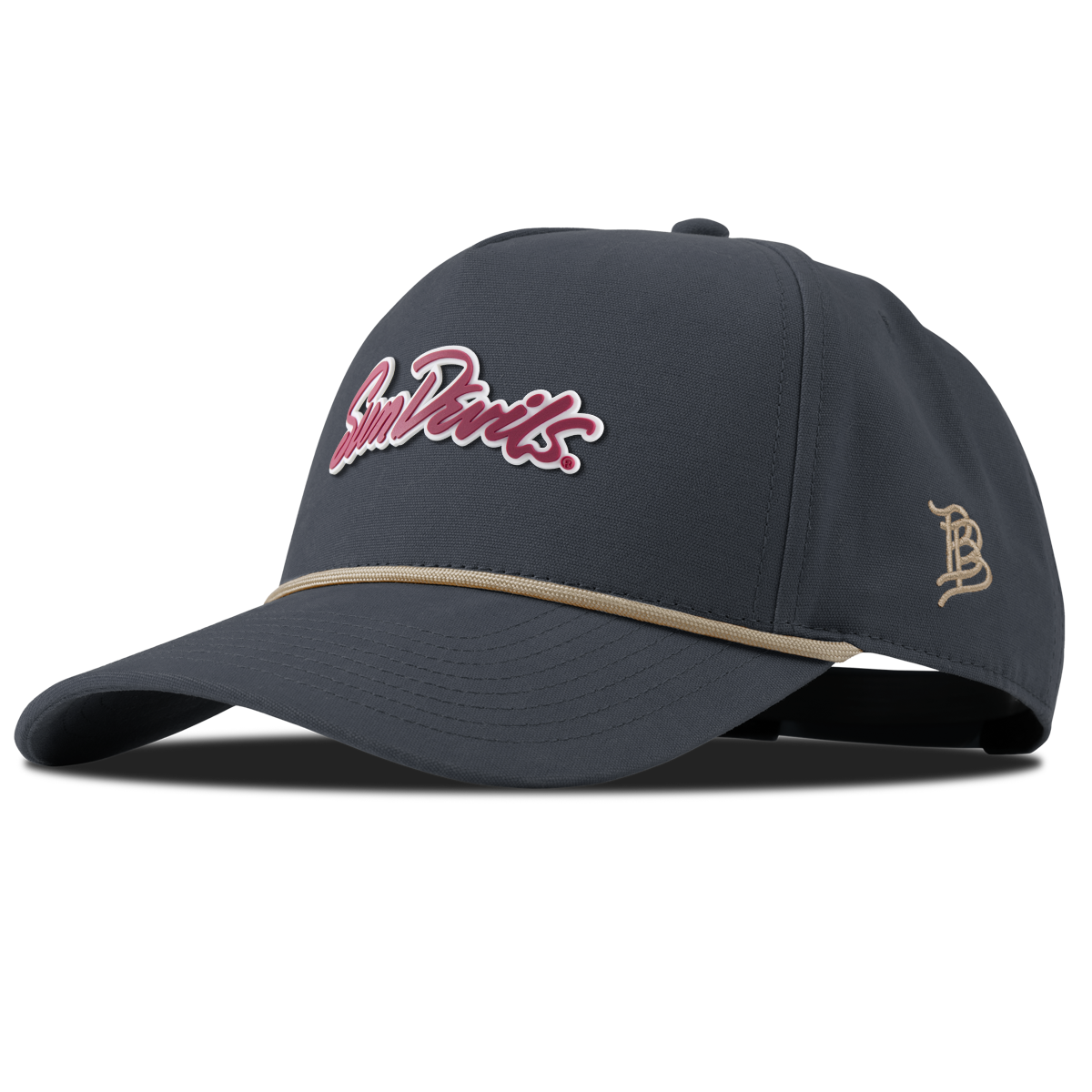 Arizona State University "Sun Devils Script" Curved Canvas 5 Panel Rope Vintage Navy