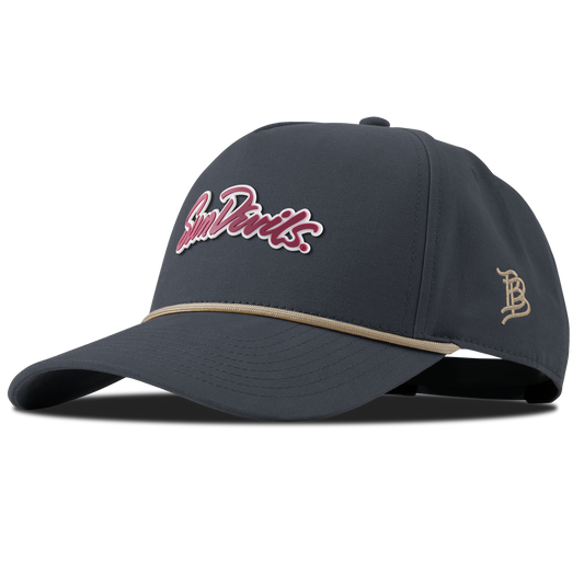 Arizona State University "Sun Devils Script" Curved Canvas 5 Panel Rope Vintage Navy