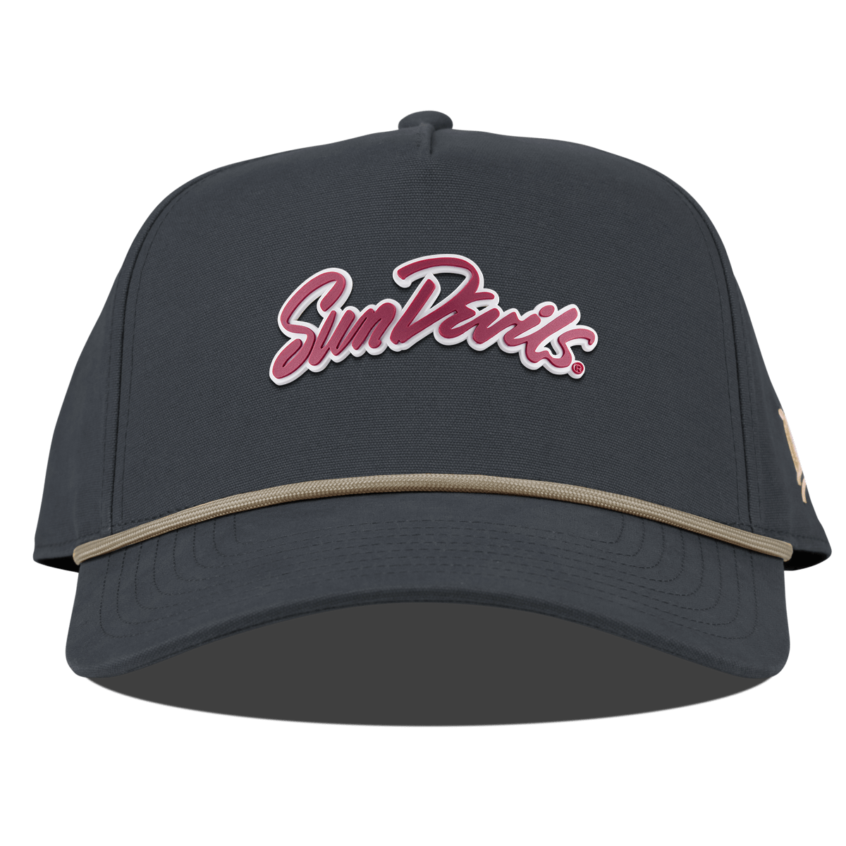Arizona State University "Sun Devils Script" Curved Canvas 5 Panel Rope Vintage Navy