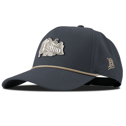 Tattoo Scroll Curved Canvas 5 Panel Rope Vintage Navy