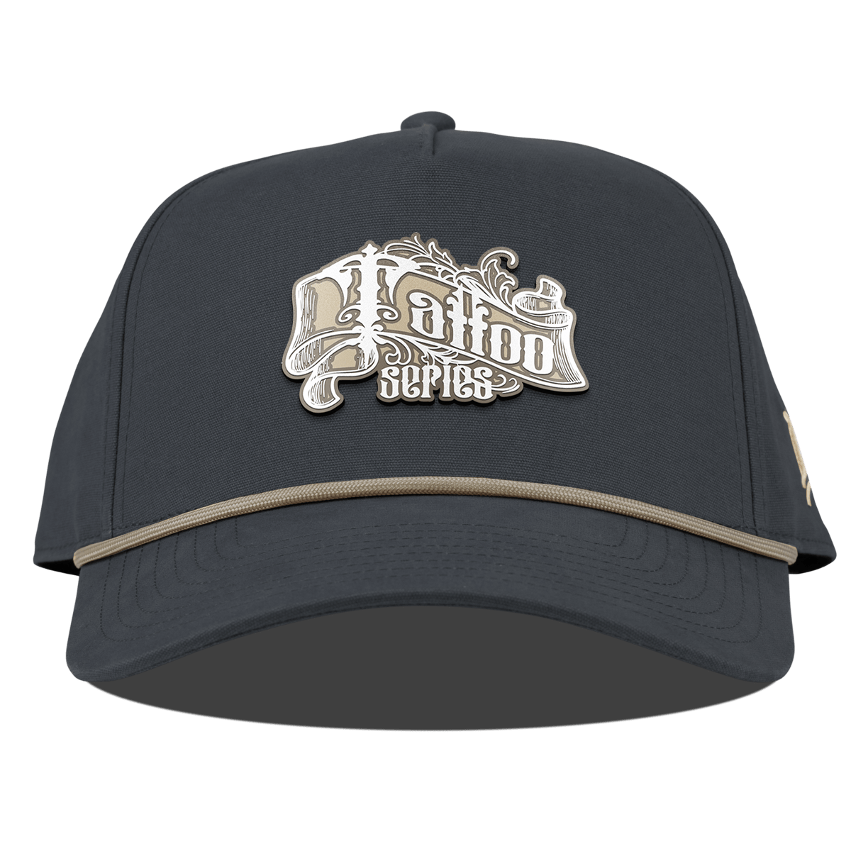 Tattoo Scroll Curved Canvas 5 Panel Rope Vintage Navy