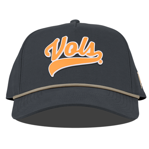 University of Tennessee "Tennessee Vols Script" Curved Canvas 5 Panel Rope Vintage Navy