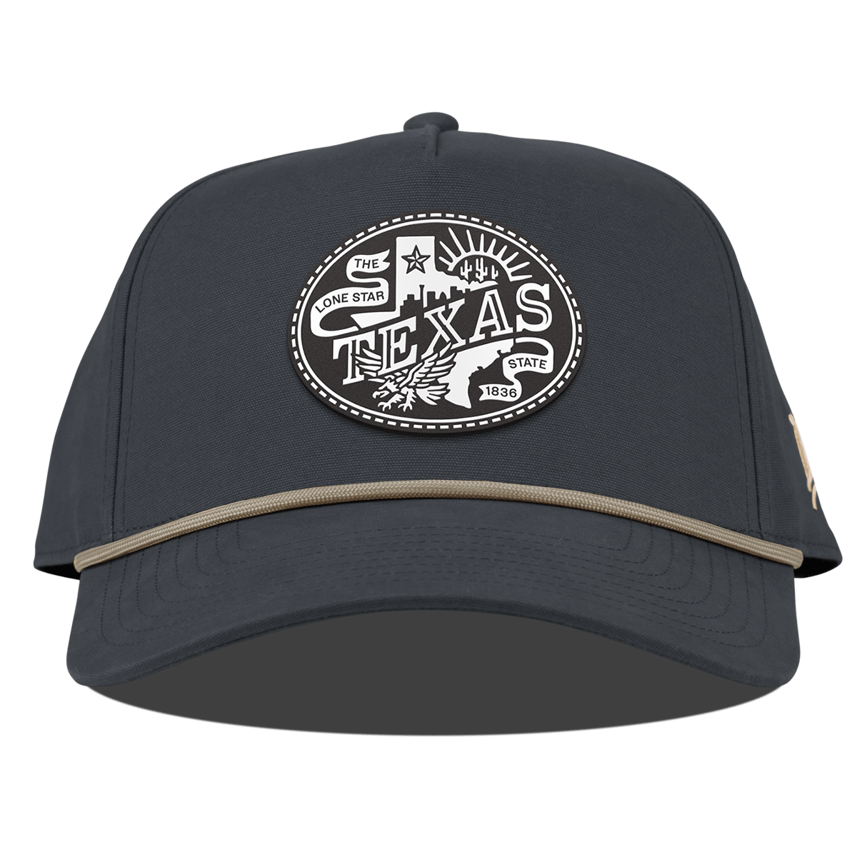 Texas Traveler Curved Canvas 5 Panel Rope Vintage Navy