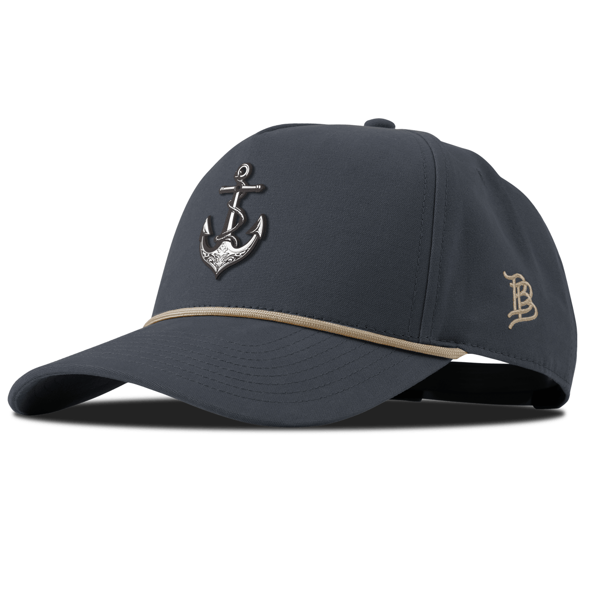 The Deeps Anchor Curved Canvas 5 Panel Rope Vintage Navy