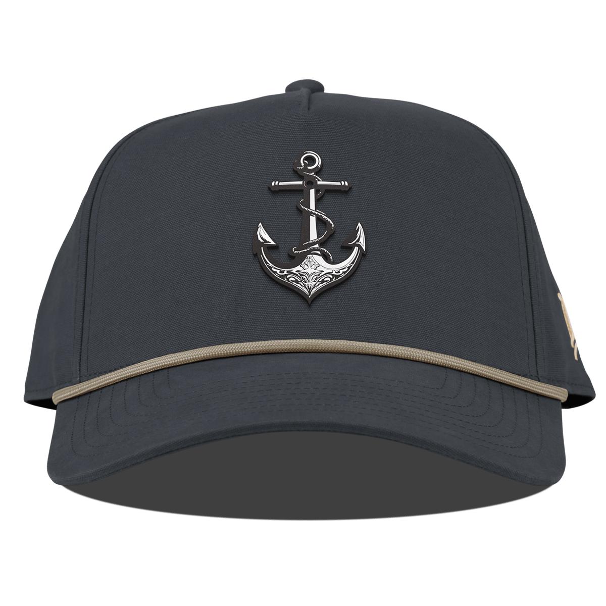 The Deeps Anchor Curved Canvas 5 Panel Rope Vintage Navy