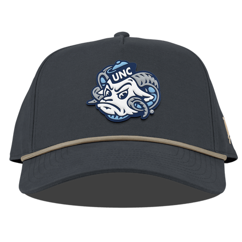University of North Carolina "UNC Rameses" Curved Canvas 5 Panel Rope Vintage Navy