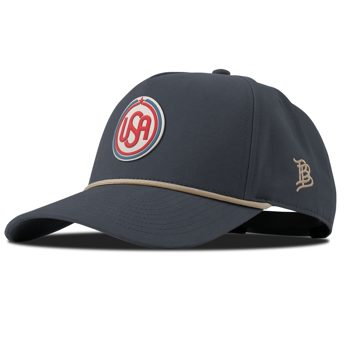 USA Icon Curved Canvas 5 Panel Rope Vintage Navy