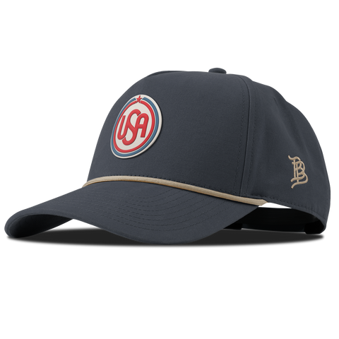 USA Icon Curved Canvas 5 Panel Rope Vintage Navy