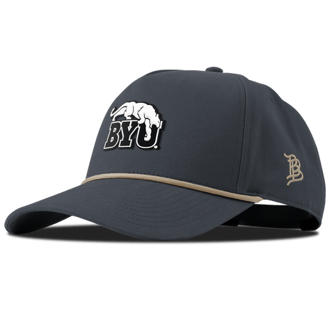 Brigham Young University "Vintage BYU Cougars" Curved Canvas 5 Panel Rope Vintage Navy