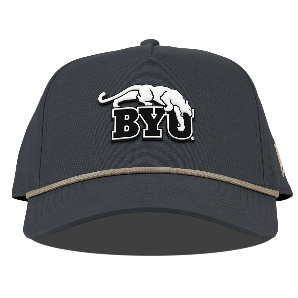Brigham Young University "Vintage BYU Cougars" Curved Canvas 5 Panel Rope Vintage Navy