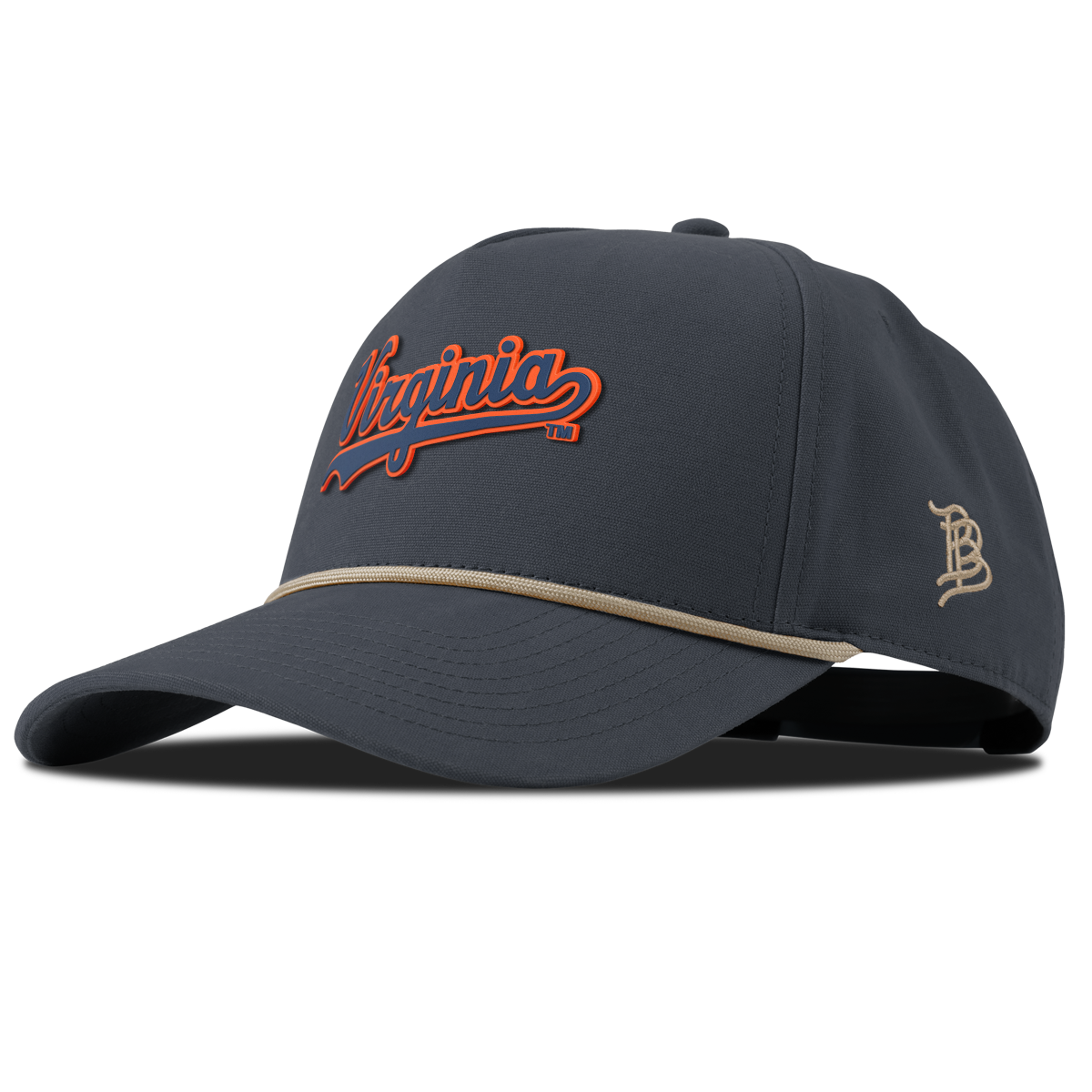 University of Virginia "Virginia Script" Curved Canvas 5 Panel Rope Vintage Navy