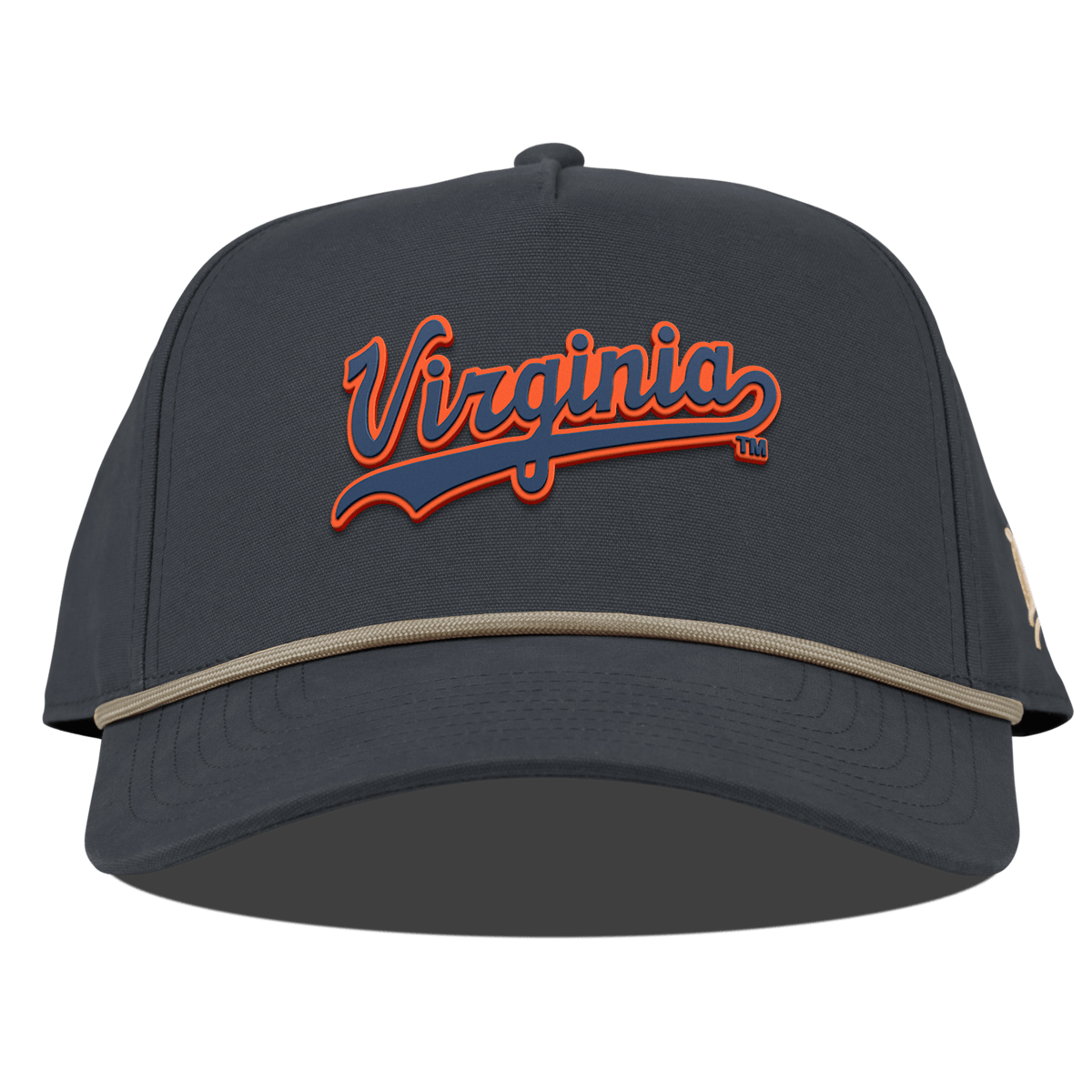 University of Virginia "Virginia Script" Curved Canvas 5 Panel Rope Vintage Navy