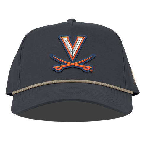 University of Virginia "Virginia Team Logo" Curved Canvas 5 Panel Rope Vintage Navy