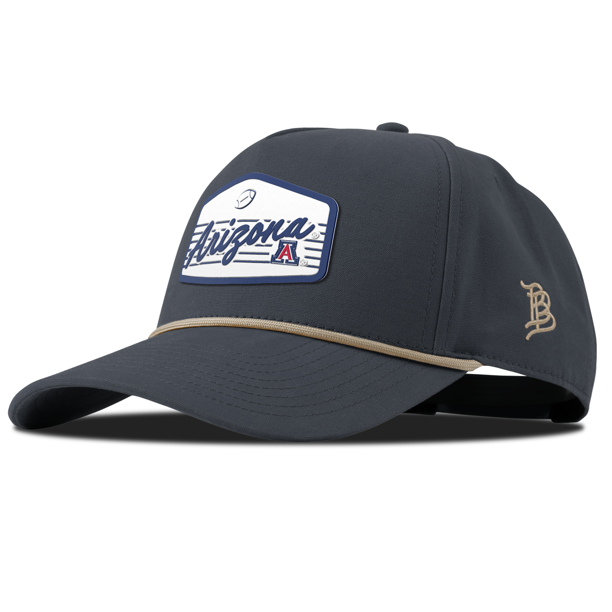 University of Arizona "Wildcats Football" Curved Canvas 5 Panel Rope Vintage Navy