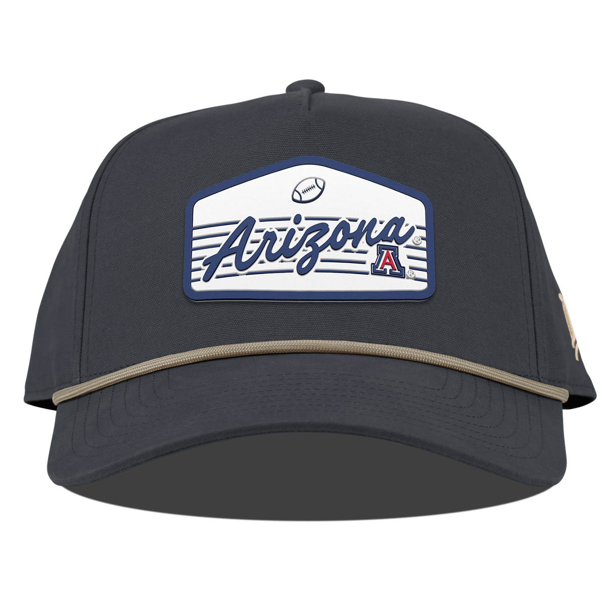 University of Arizona "Wildcats Football" Curved Canvas 5 Panel Rope Vintage Navy