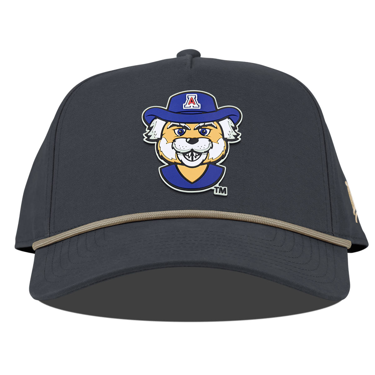 University of Arizona "Wilbur The Wildcat" Curved Canvas 5 Panel Rope Vintage Navy