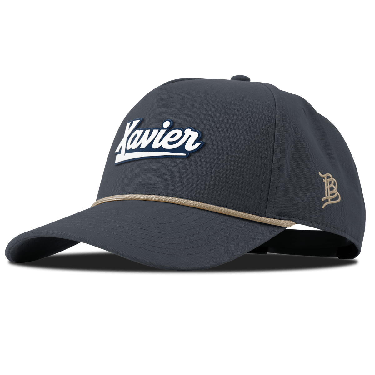 Xavier University "Xavier Script" Curved Canvas 5 Panel Rope Vintage Navy