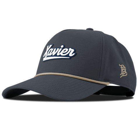 Xavier University "Xavier Script" Curved Canvas 5 Panel Rope Vintage Navy
