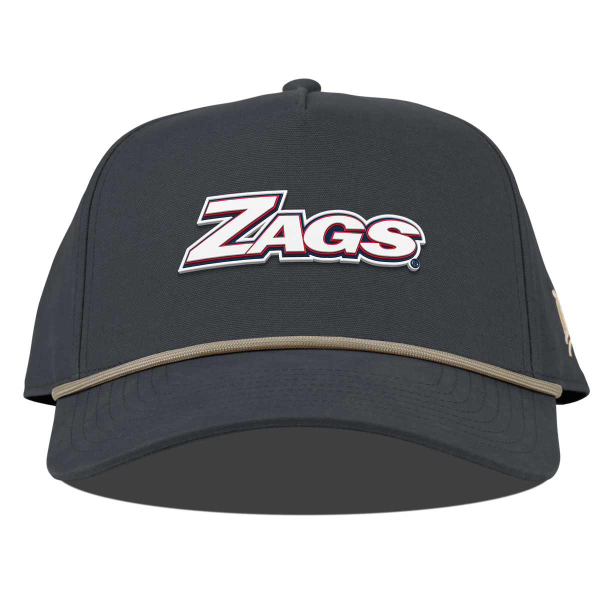 Gonzaga University "Zags Block" Curved Canvas 5 Panel Rope Vintage Navy