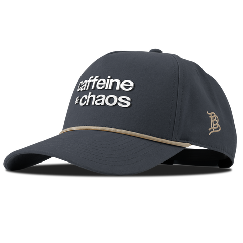 Caffeine & Chaos Curved Canvas 5 Panel Rope Vintage Navy