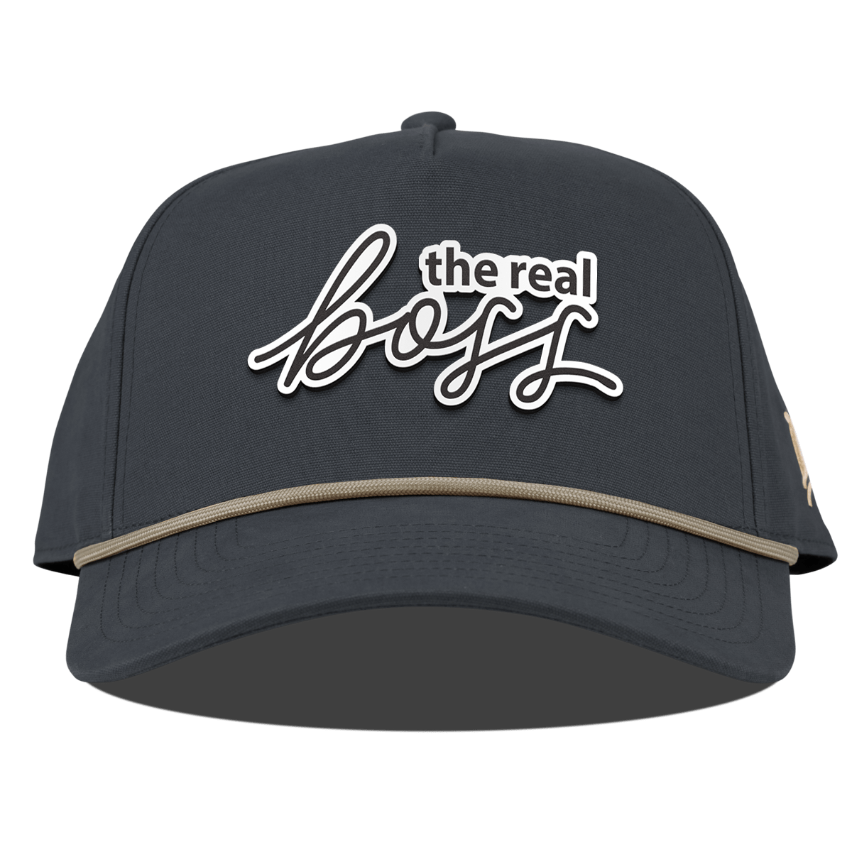 The Real Boss Curved Canvas 5 Panel Rope Vintage Navy