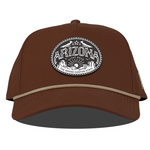 Arizona Traveler Curved Canvas 5 Panel Rope Vintage Rust