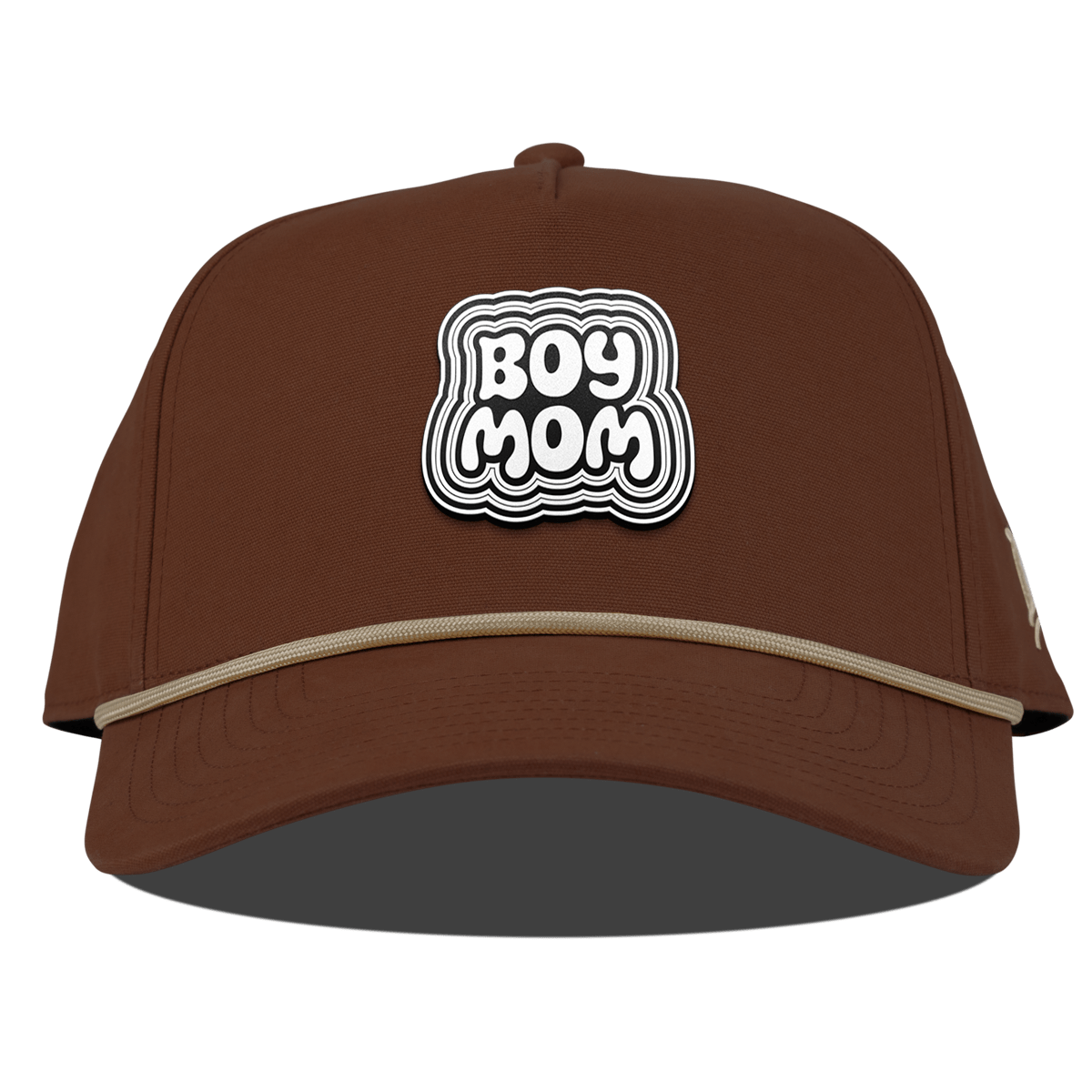 Boy Mom Curved Canvas 5 Panel Rope Vintage Rust