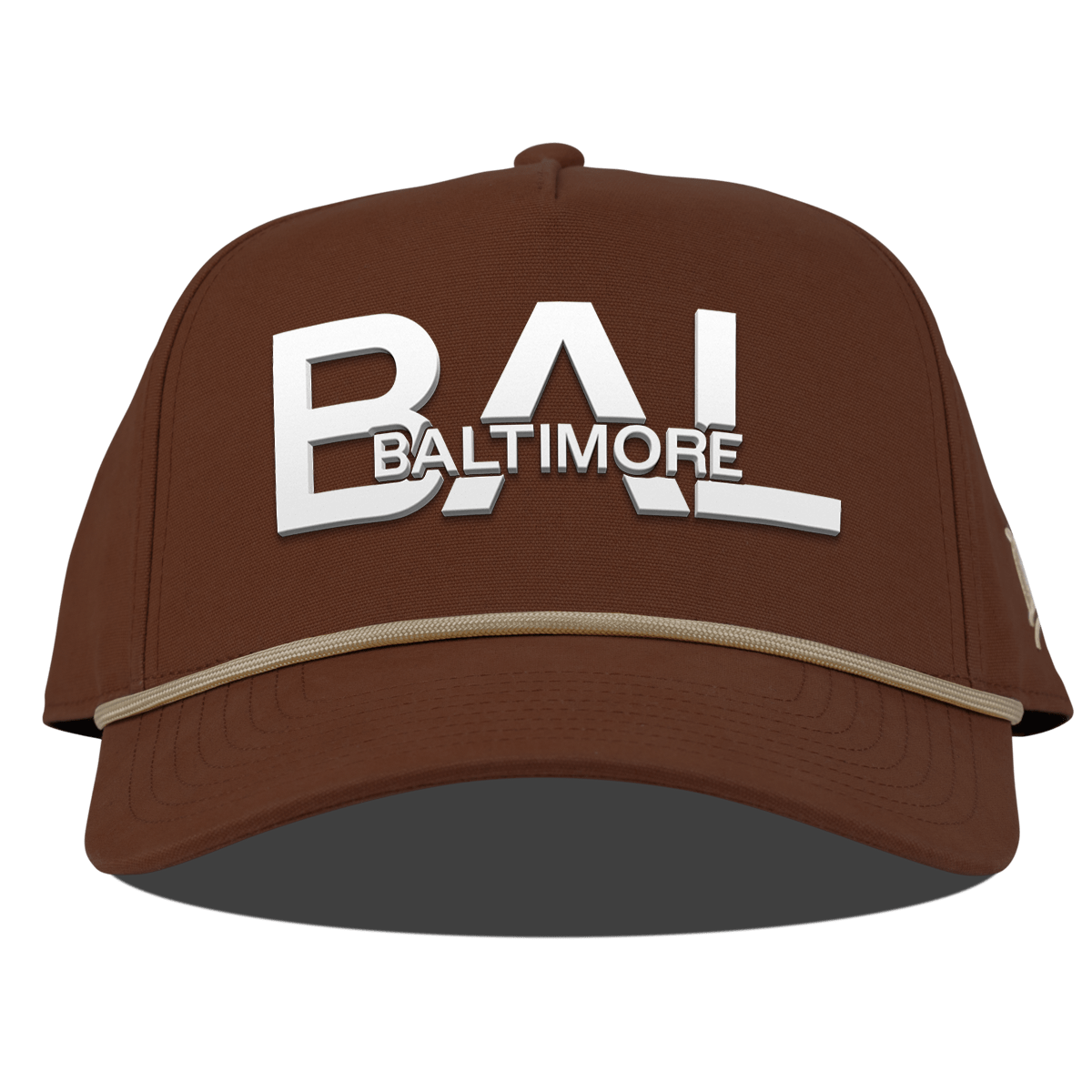 City Block Baltimore Curved Canvas 5 Panel Rope Vintage Rust