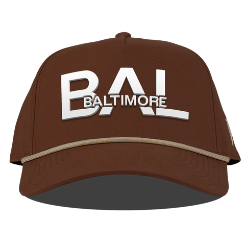 City Block Baltimore Curved Canvas 5 Panel Rope Vintage Rust