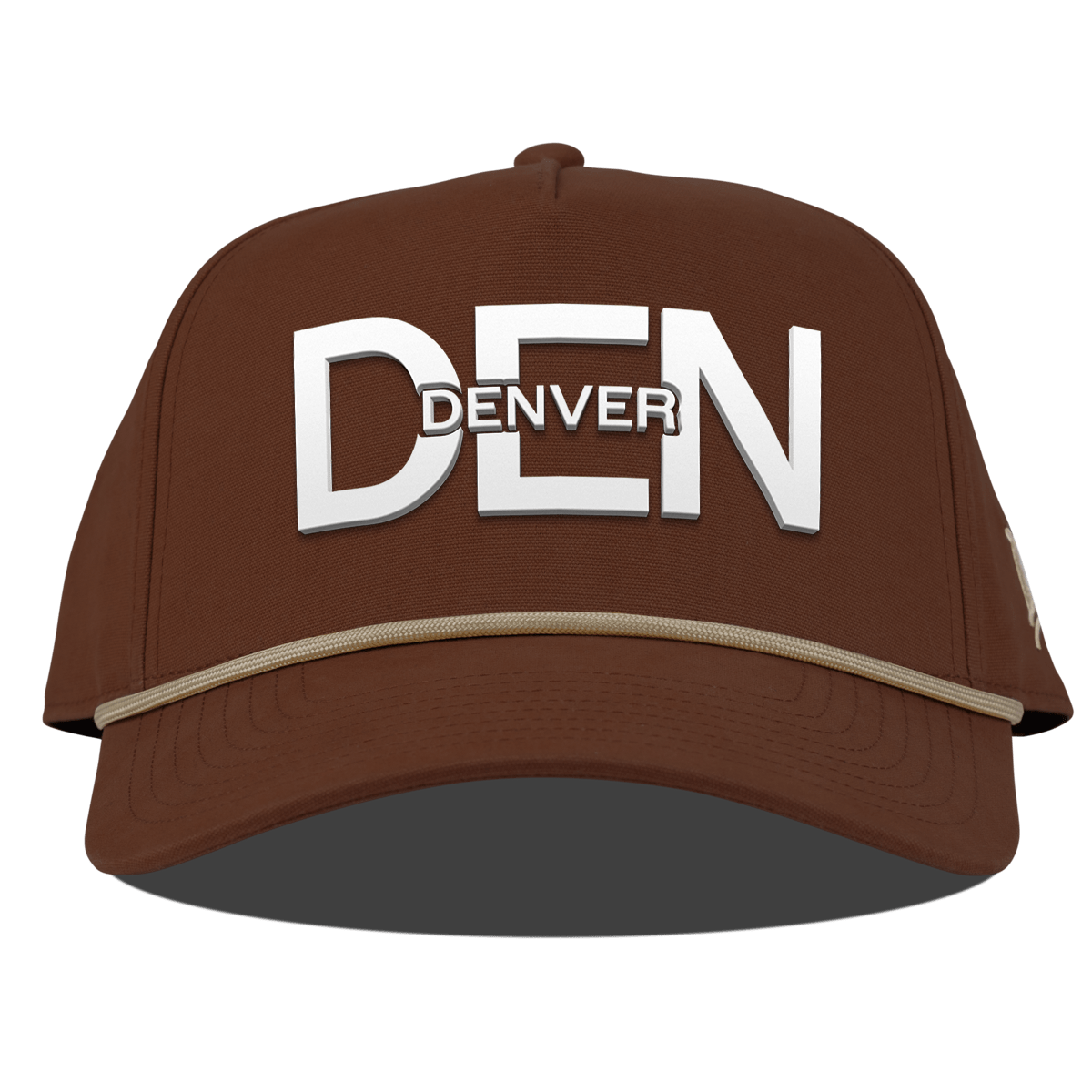 City Block Denver Curved Canvas 5 Panel Rope Vintage Rust