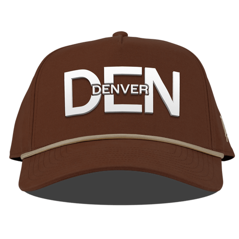 City Block Denver Curved Canvas 5 Panel Rope Vintage Rust
