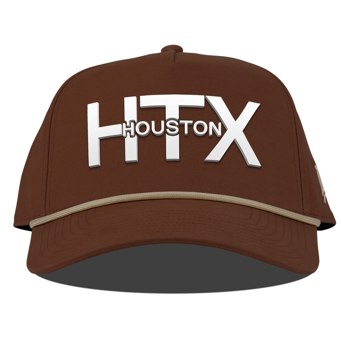 City Block Houston (HTX) Curved Canvas 5 Panel Rope Vintage Rust