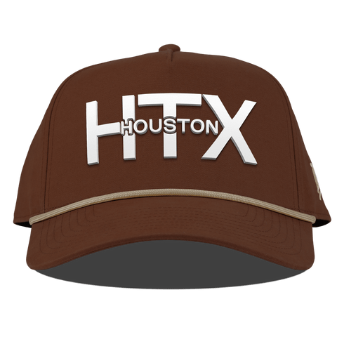 City Block Houston (HTX) Curved Canvas 5 Panel Rope Vintage Rust
