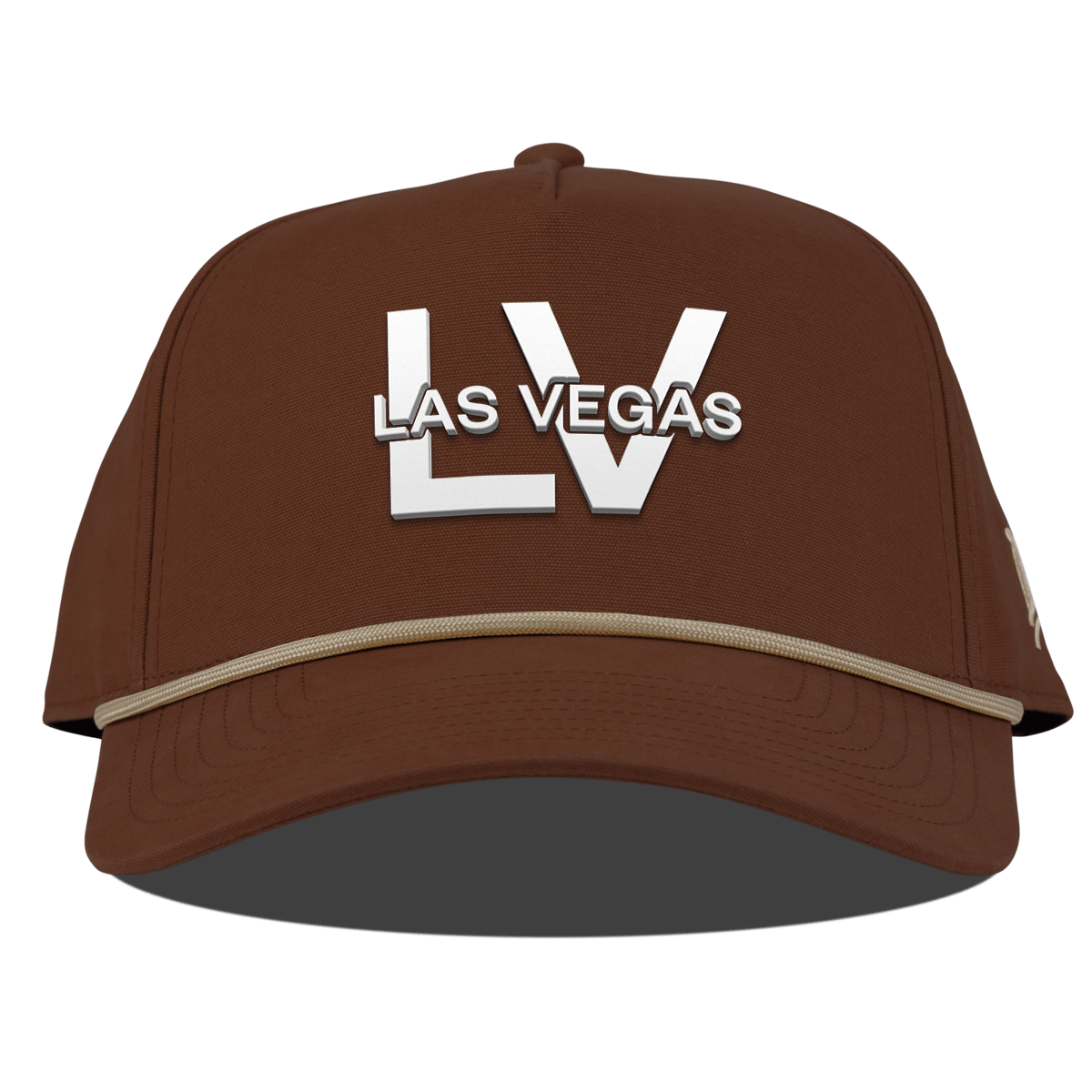 City Block Las Vegas (LV) Curved Canvas 5 Panel Rope Vintage Rust