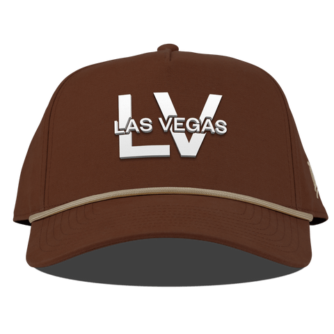 City Block Las Vegas (LV) Curved Canvas 5 Panel Rope Vintage Rust