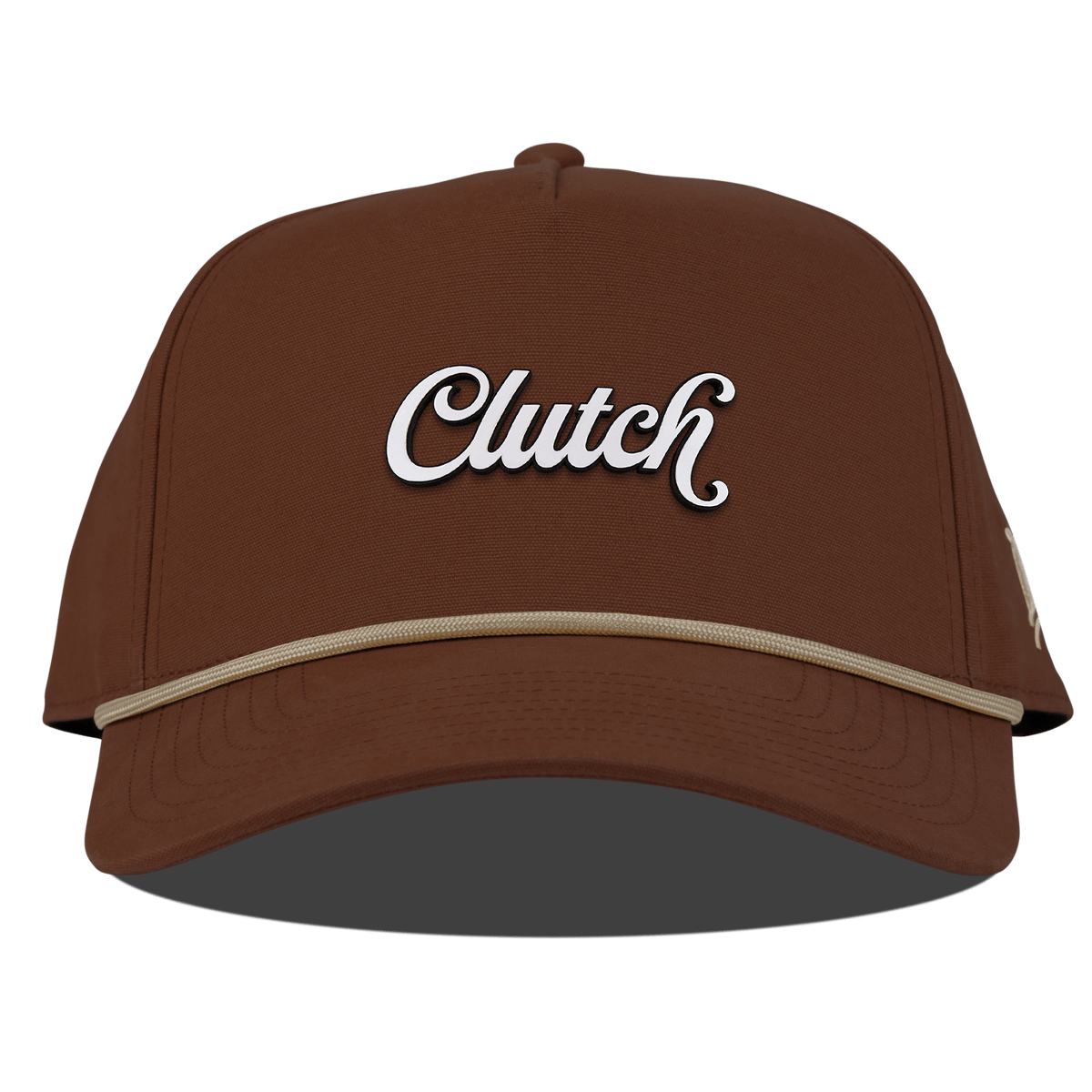 Clutch Script Curved Canvas 5 Panel Rope Vintage Rust