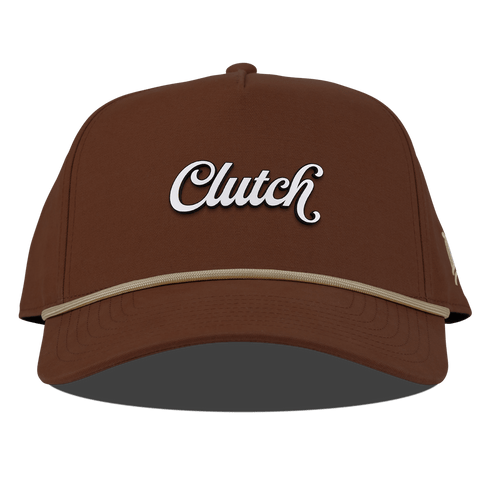 Clutch Script Curved Canvas 5 Panel Rope Vintage Rust